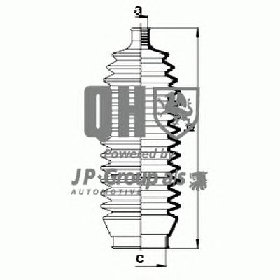 JP GROUP 4644700219 -  Комплект пыльника, рулевое управление